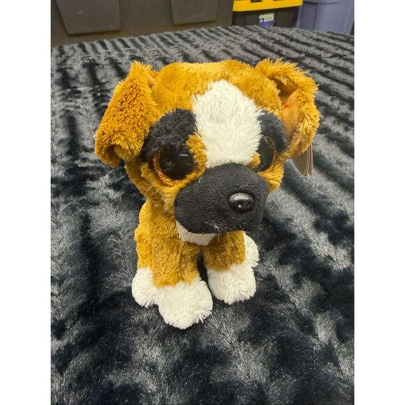 Bundle of 2 New With Tags Beanie Boos- Pink Giraffe and Brutus Dog! - Picture 4 of 7